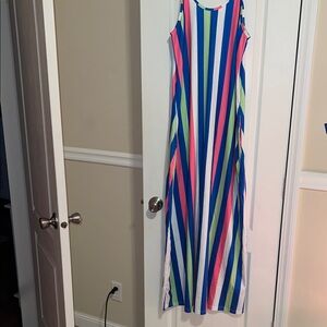 Colorful Striped Maxi Dress